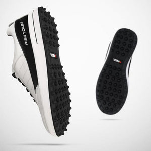 Brown White Golf Shoes