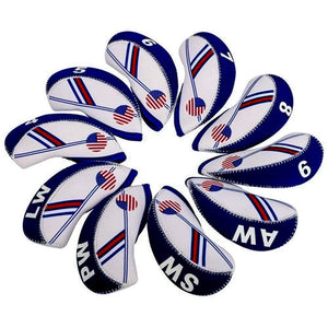 Blue White Head Cover