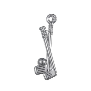 Golf Stick Ball Charm Pendant Necklace