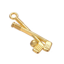 Load image into Gallery viewer, Golf Stick Ball Charm Pendant Necklace
