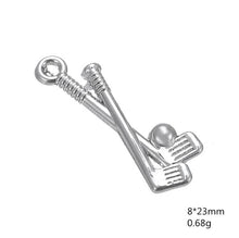 Load image into Gallery viewer, Golf Stick Ball Charm Pendant Necklace