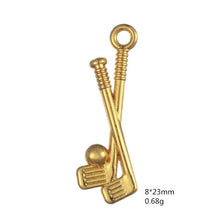 Load image into Gallery viewer, Golf Stick Ball Charm Pendant Necklace