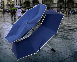 Double Layer Two Fold Auto Umbrella